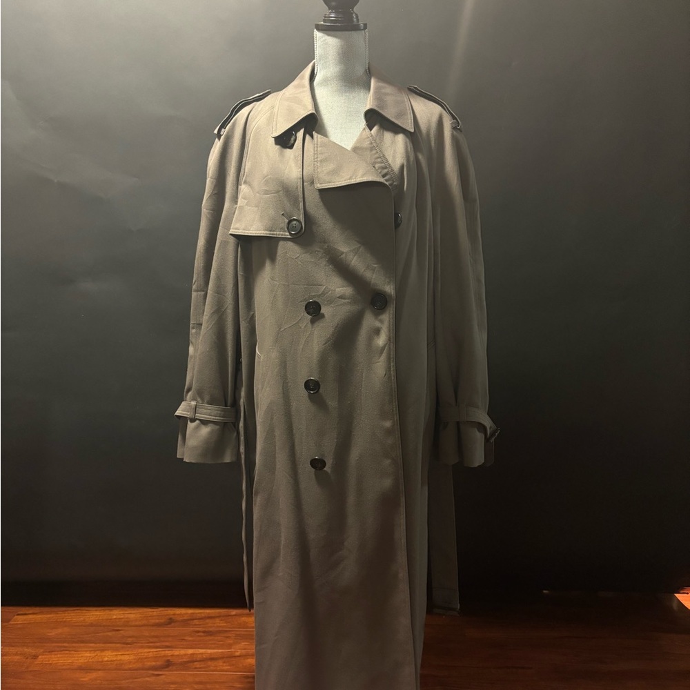 London Fog Double-Breasted Trench Coat